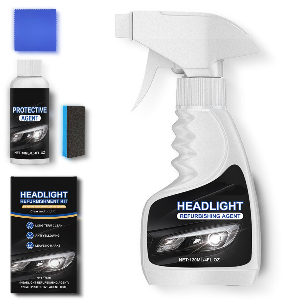 Headlight Restoration Kit With Hydrophobic Coating Restores Yellowed Car Lights And Original Shine (1Pcs) 9113335598232