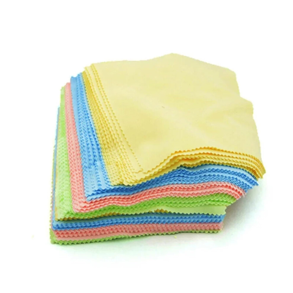 Microfiber Glasses Cleaning Cloth 13x13cm Soft Lint Reusable Eyewear Wipes for Screens and Lenses