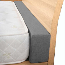 Bed Gap Filler Mattress Extender Eliminates Mattress Gap Creates Continuous Surface with Breathable Linen Cover for Twin Full Queen King Beds