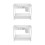 2Pcs Layered Under Sink Storage Shelf White Telescoping Kitchen Rack 10