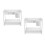 2Pcs Layered Under Sink Storage Shelf White Telescoping Kitchen Rack 8