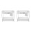 2Pcs Layered Under Sink Storage Shelf White Telescoping Kitchen Rack 4