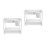 2Pcs Layered Under Sink Storage Shelf White Telescoping Kitchen Rack 7