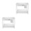 2Pcs Layered Under Sink Storage Shelf White Telescoping Kitchen Rack 9