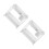 2Pcs Layered Under Sink Storage Shelf White Telescoping Kitchen Rack 5