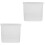 2Pcs Kitchen Bread Storage Containers Transparent Plastic Toast Boxes 5