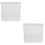 2Pcs Kitchen Bread Storage Containers Transparent Plastic Toast Boxes 8