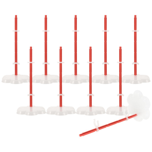 20Pcs Multi-Color Abs+pp Doll Stands Portable Doll Rack for Display 2