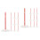 20Pcs Multi-Color Abs+pp Doll Stands Portable Doll Rack for Display 6