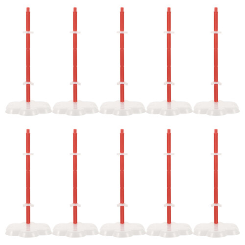 20Pcs Multi-Color Abs+pp Doll Stands Portable Doll Rack for Display 1