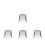 4Pcs Stainless Steel Mini Dustpan with Long Handle Silver for Table 4