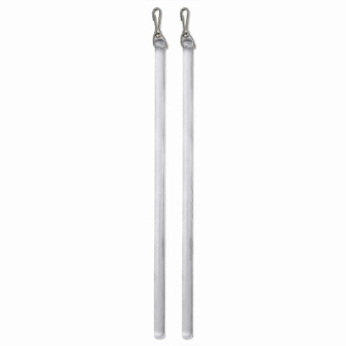 (White) 2 Pack Drapery Pull Wand Replacement Plastic Curtain Opening And Closing Stick With Hook Window Opener Curtain Pull Rod White