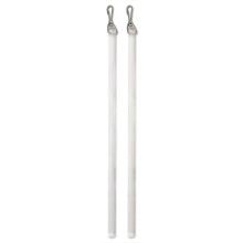 (Transparent color) 2 Pack Drapery Pull Wand Replacement Plastic Curtain Opening And Closing Stick With Hook Window Opener Curtain Pull Rod White
