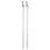 (Transparent color) 2 Pack Drapery Pull Wand Replacement Plastic Curtain Opening And Closing Stick With Hook Window Opener Curtain Pull Rod White 1