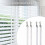 (Transparent color) 2 Pack Drapery Pull Wand Replacement Plastic Curtain Opening And Closing Stick With Hook Window Opener Curtain Pull Rod White 2