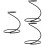 3Pcs Coffee Dripper Stand Black Iron Filter Cup Rack for Home Use 6