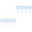 8Pièces Tableaux Blancs Portables Mousse Pour Usage DIY 5
