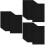 27Pcs Oven Liners Black Oven Mats Non-Stick Reusable Baking Sheets 6