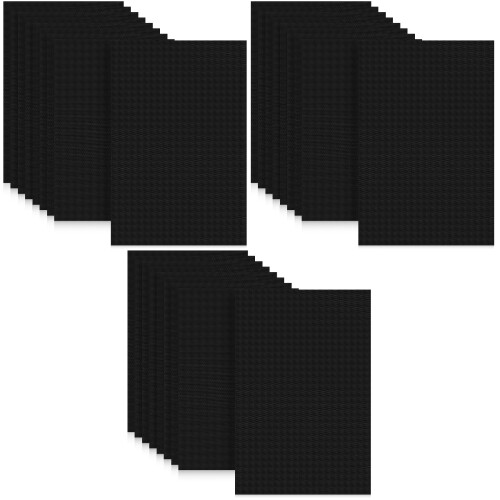 27Pcs Oven Liners Black Oven Mats Non-Stick Reusable Baking Sheets 2