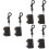 6Pièces Kit Nettoyage Clubs Chaussures Noir Usage 8