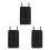 3Pièces Multiple Rangement Couverts Noir Légèr Transport 8