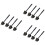 12Pièces Accessoires Bbq À Noir Nettoyage Efficace 7