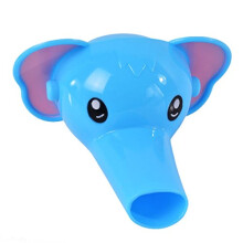 Kids Faucet Extender Elephant Shape Soft NonToxic Foldable Design Encourages Independent Handwashing