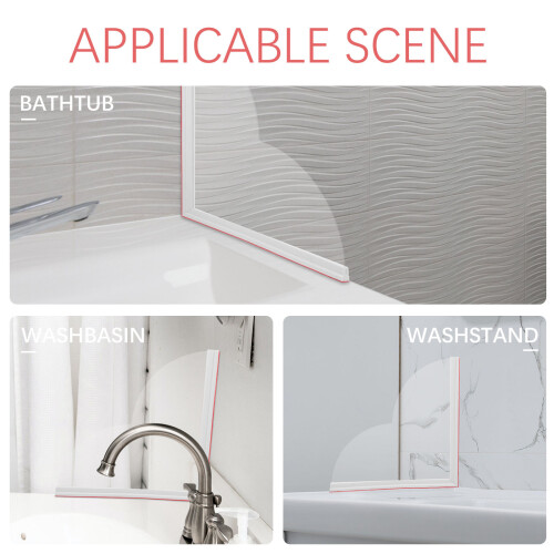 2Pièces Déflecteur Éclaboussures D'angle Pour Douche Bain 2