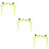3Paires Accessoires Levier De Vert En Aluminium Robuste 9