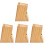 4Pièces Porte-Couteaux Bois Cuisine Élégant Support Polyvalent Marron 4