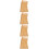 4Pièces Porte-Couteaux Bois Cuisine Élégant Support Polyvalent Marron 9