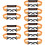 10Pièces Sangles Orange Pour Roller De Ski Durables 9