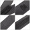 5Pièces De Protection D'épée Longue PU Portable Noir 5
