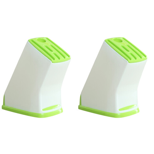 2Pièces Porte-Couteaux Vert Clair Rack Cuisine Multifonction Ventilé 1