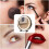 LED Makeup Mirror with 360 Rotation Touch Screen Three Light Modes USB Charging Gold 19.7'x21.3' 5