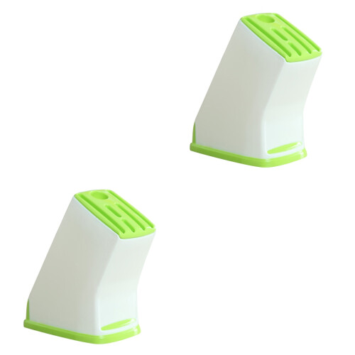 2Pièces Porte-Couteaux Vert Clair Rack Cuisine Multifonction Ventilé 2