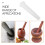 2Pièces Pilon Céramique Outil Cuisine Ergonomique 8