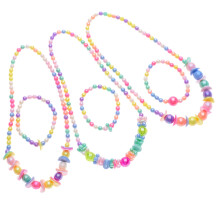9Ensembles Colliers Et Bracelets Fille Perles Multicolores Décor