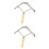 2Pièces Chevaux Bétail Ergonomique Nettoyage Bois 3