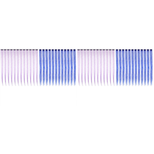 48Pièces Pièces De One-Piece Clipables Violet Coloré 1