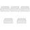 5Pcs White Plastic Storage Drawers Stackable Organizer for Desktop 3