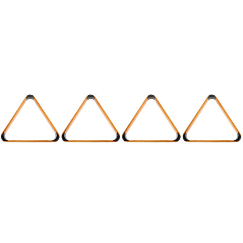 4Pièces Racks Billard Triangle En Bois Pin Kaki, Accessoire Table Pool 2