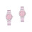 2Pièces Quartz Rose Bracelet Confortable 4