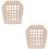 2Pièces Suspendue Beige Pour Rongeurs 3