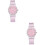 2Pièces Quartz Rose Bracelet Confortable 6
