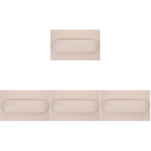 4Ensembles Pour Ongles, Appui-Bras Khaki En PU Doux 2