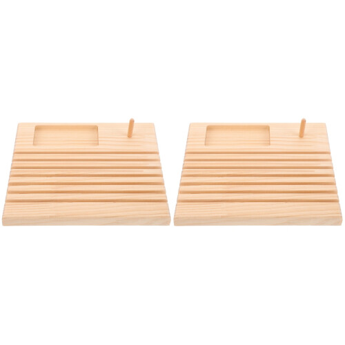 2Pièces Porte-Fil Bois Compact Pour Usage 2