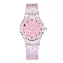 2Pièces Quartz Rose Bracelet Confortable