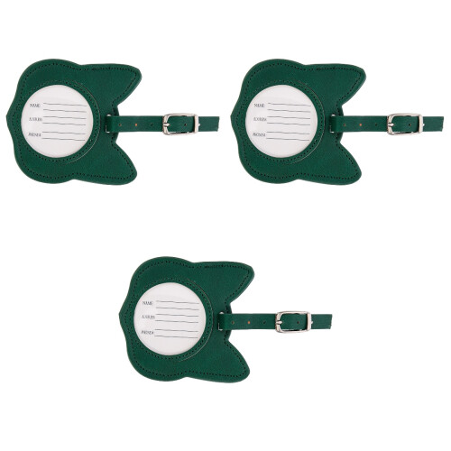 3Pièces Marqueurs Vert Chat Design Durable Et 2