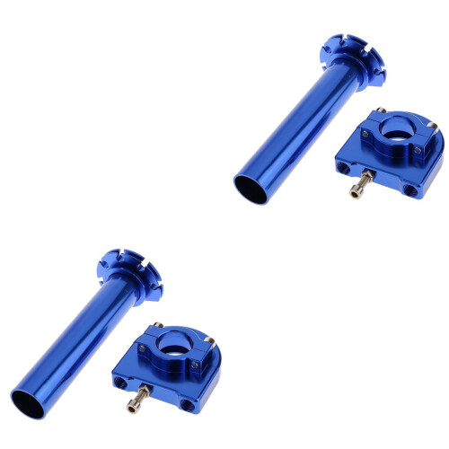 2Pièces Accélérateur Guidon Bleu Aluminium 7/8" 2